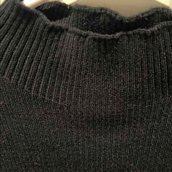 Studio 12 large ribbed Classic Black Sleeveless stretchy Tank Top - Picture 5 of 7